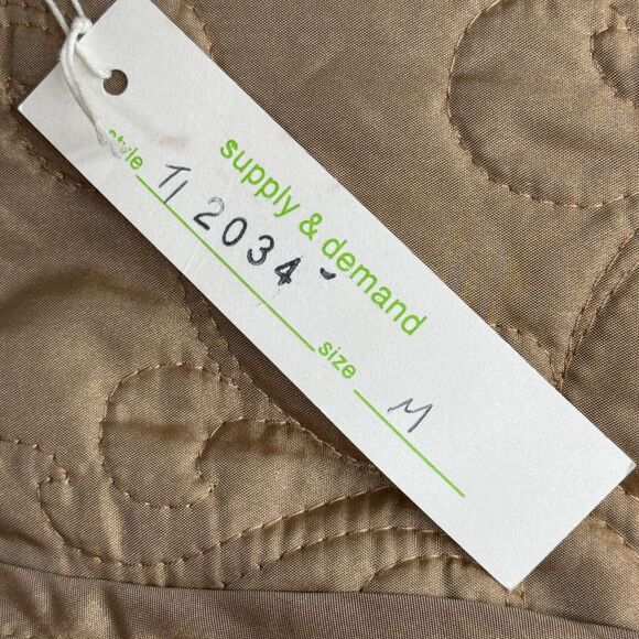 Supply & Demand Jacket Womens Medium‎ Ivory Quilted Casual Bohemian Grannycore - Picture 10 of 11